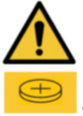 ISO 7010 - W0001 with coin